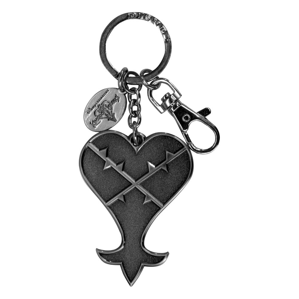 Kingdom Hearts Metal Keychain Heartless Logo Monogram Int.