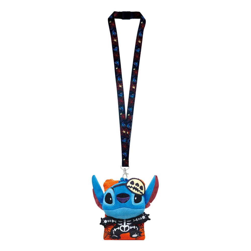 Lilo & Stitch Lanyard Stitch Skeleton with Card Holder Monogram Int.