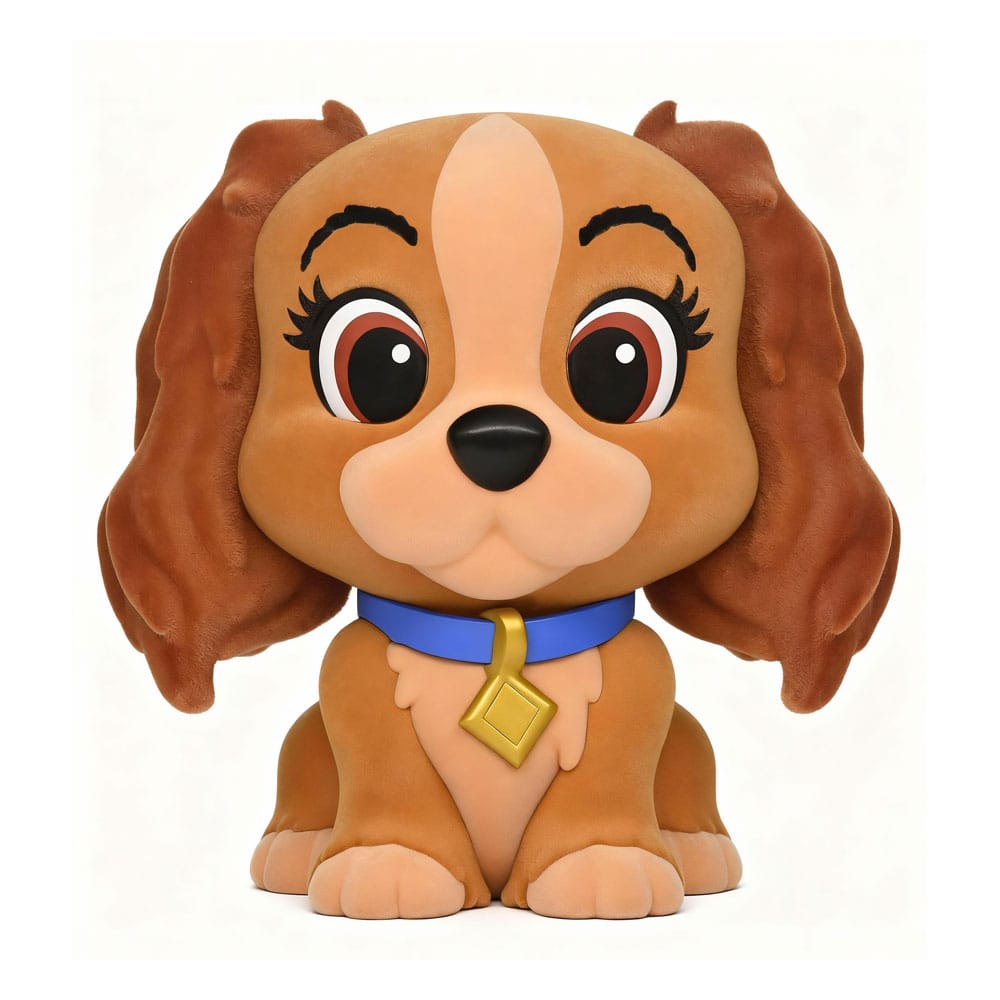 Lady and the Tramp Figural Bank Lady with special Flocking Monogram Int.