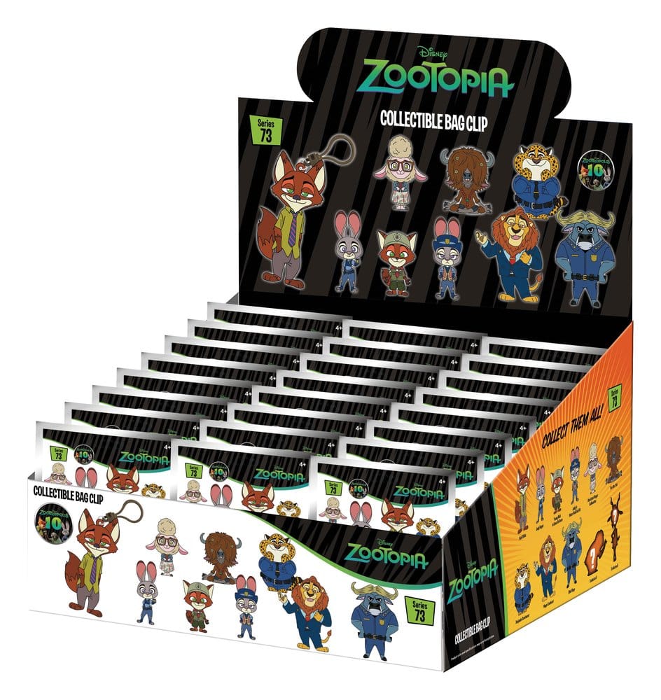 Zootopia 3D Foam Bag Clips Serie 73 Display 24 Monogram Int.