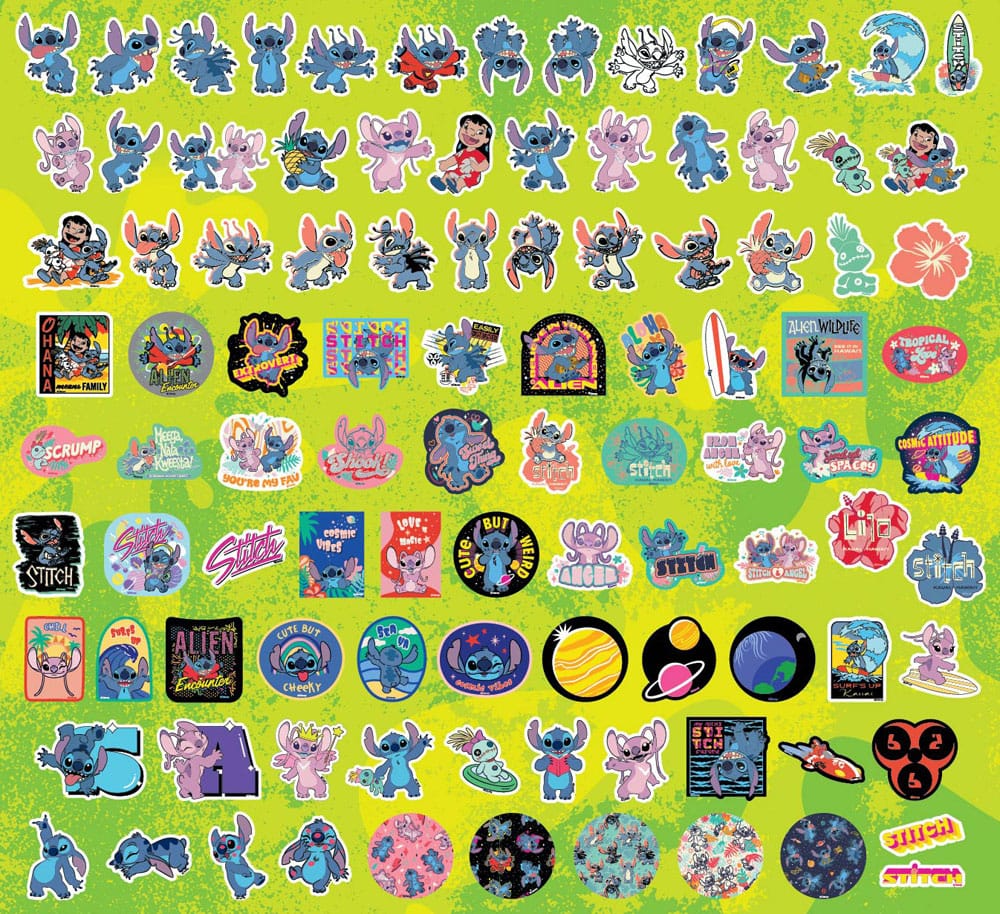 Lilo & Stitch Sticker set 100 pieces Assortment 20 Monogram Int.