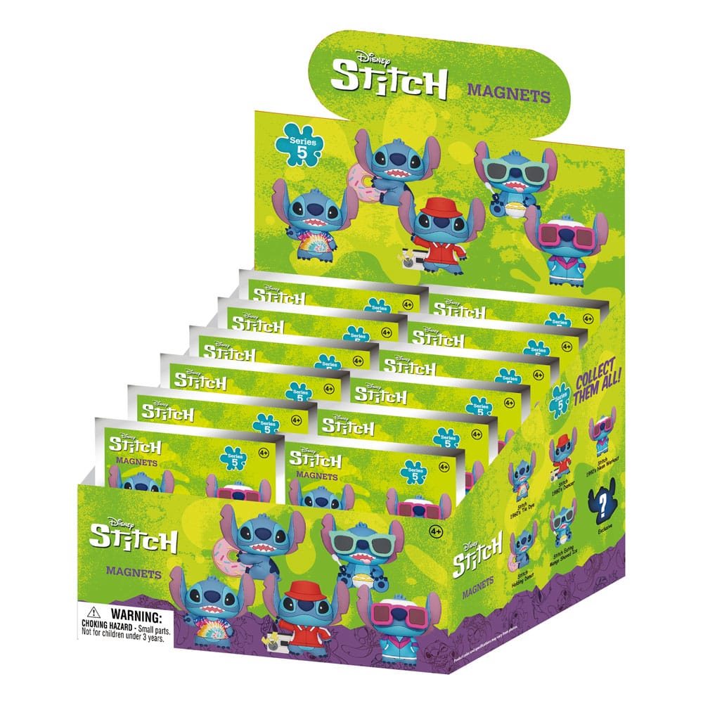 Lilo & Stitch 3D Magnets Stitch Series 5 Blind Pack Display 12 Monogram Int.