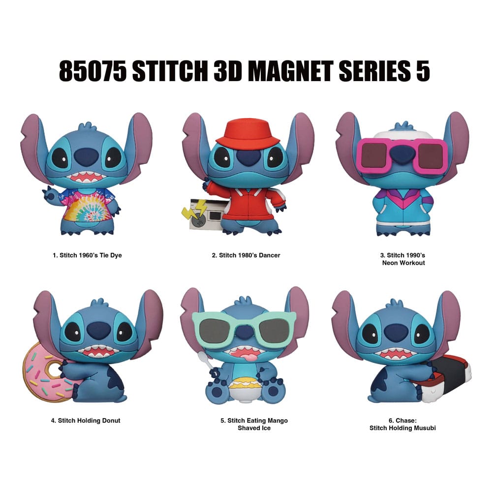 Lilo & Stitch 3D Magnets Stitch Series 5 Blind Pack Display 12 Monogram Int.