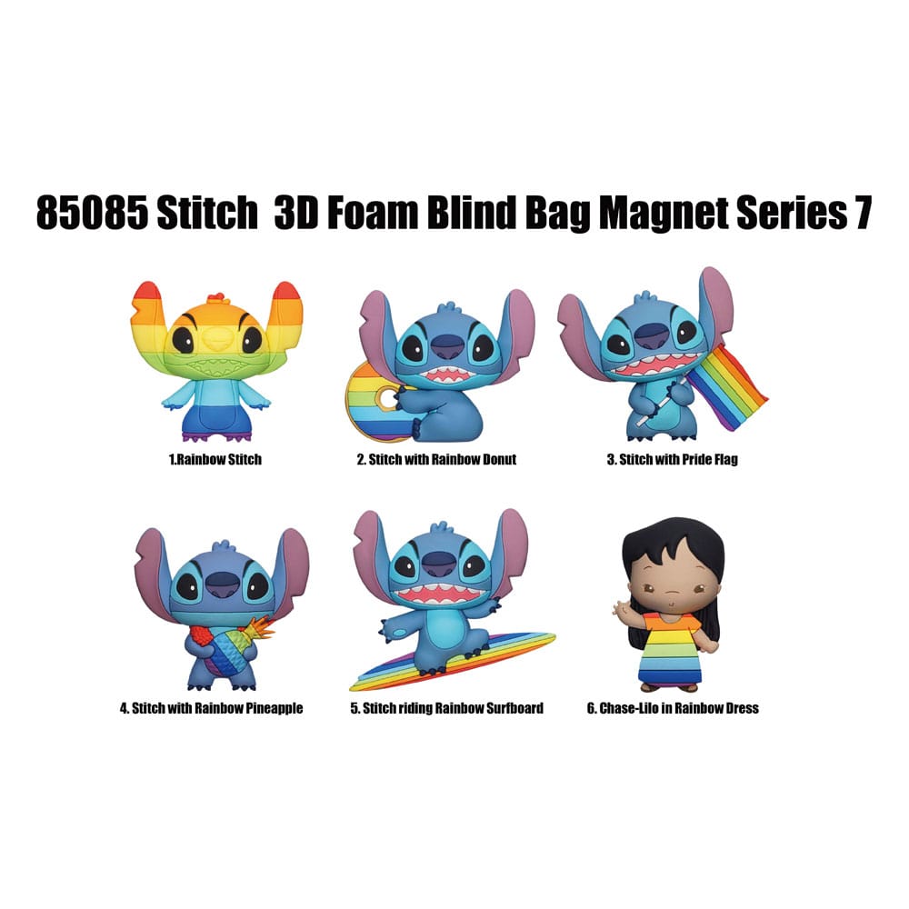 Lilo & Stitch Magnets blind pack Stitch Series 7 Display 12 Monogram Int.