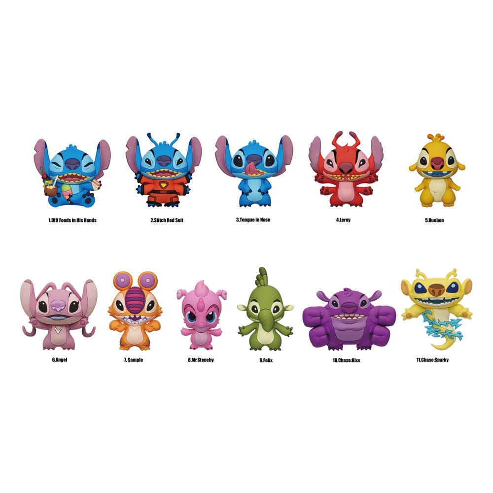 Lilo & Stitch PVC Bag Clips Serie 5 Display 24 Monogram Int.