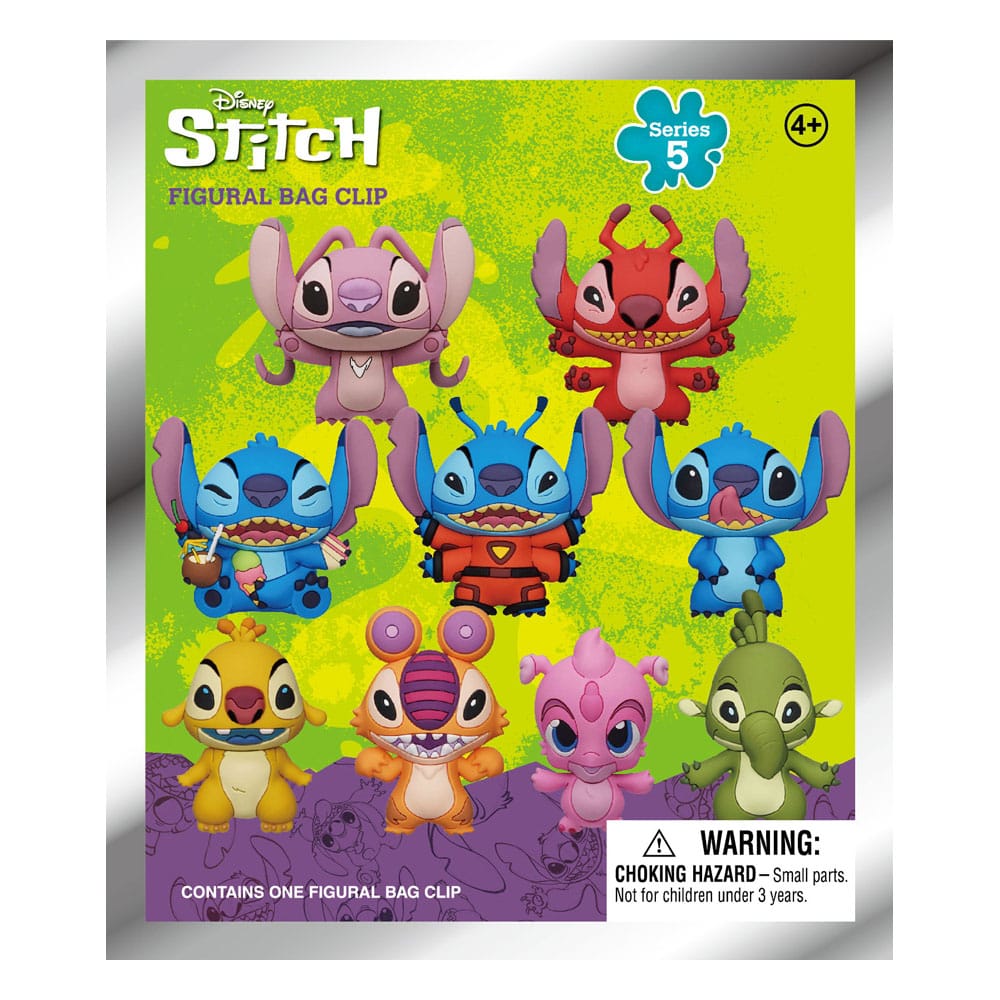 Lilo & Stitch PVC Bag Clips Serie 5 Display 24 Monogram Int.