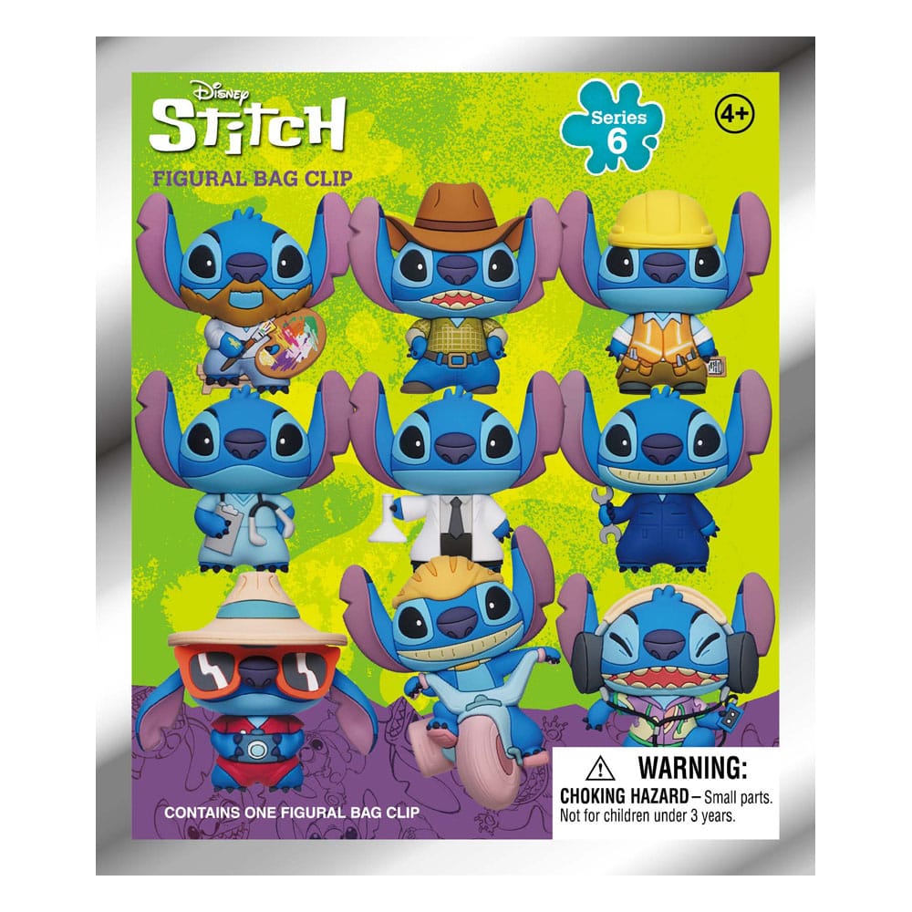Lilo & Stitch 3D PVC Bag Clips Series 6 Display 24 Monogram Int.