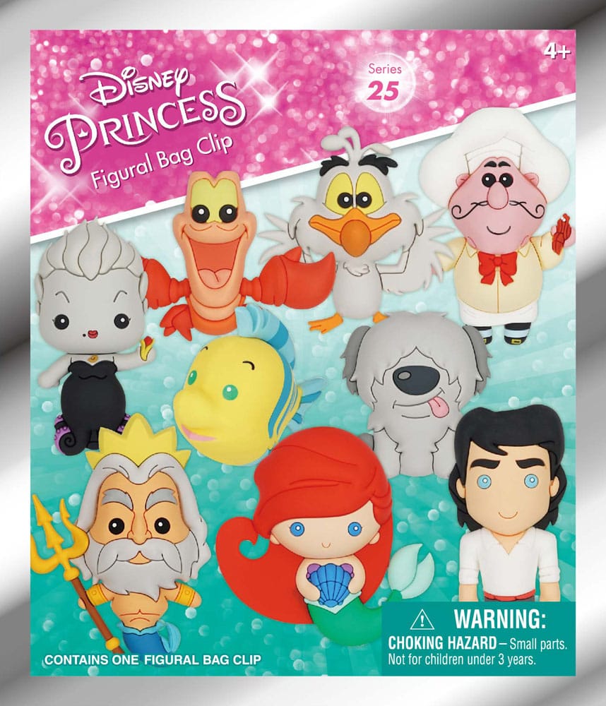 The Little Mermaid 3D PVC Bag Clips Series 1 Display 24 Monogram Int.