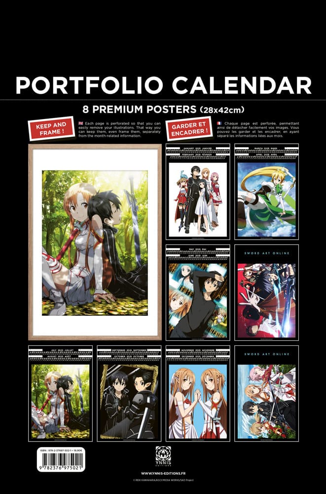 Sword Art Online Portfolio Calendar 2025 *English Version* Ynnis Editions