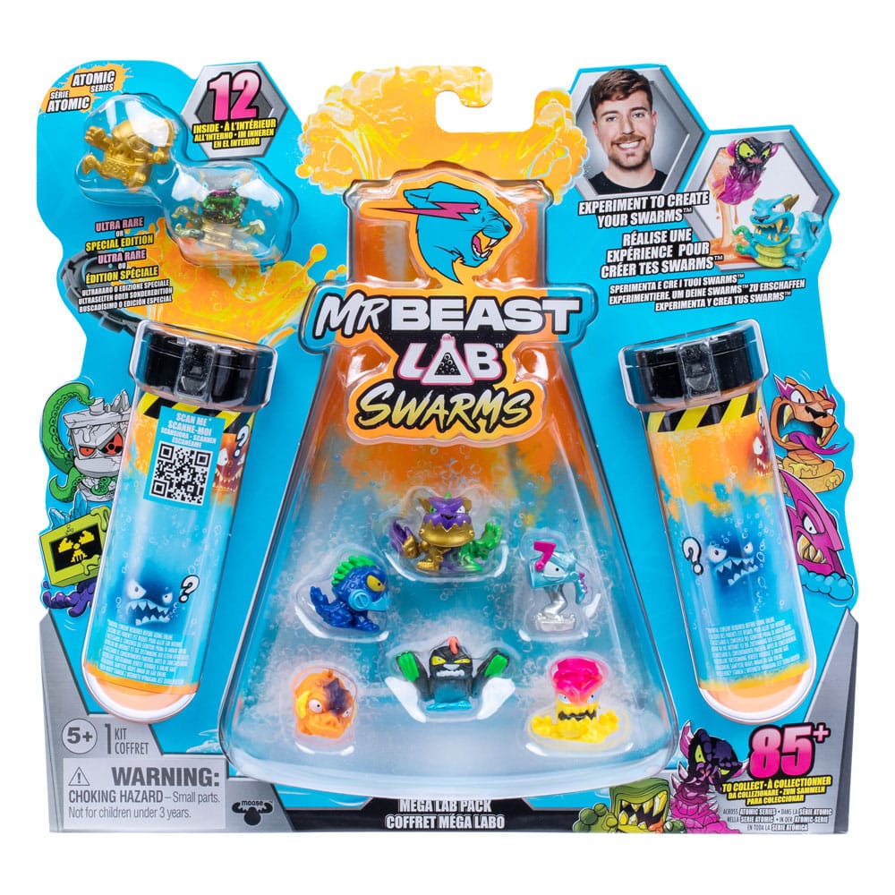 Mr. Beast Lab Swarms Mini Figures 12 pack Mega Lab 1 Assortment 4 Moose Toys