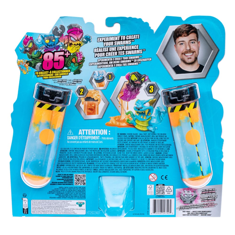 Mr. Beast Lab Swarms Mini Figures 12 pack Mega Lab 1 Assortment 4 Moose Toys