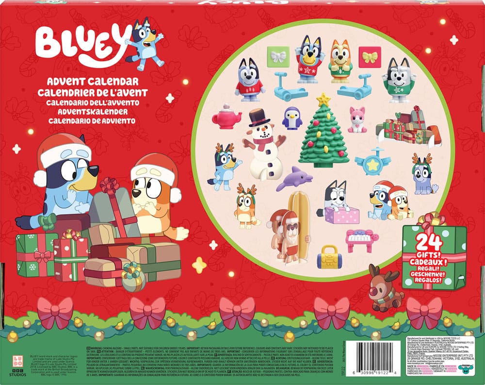 Bluey Advent Calendar Mini Figures Moose Toys