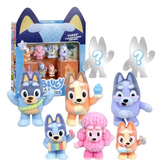 Bluey Fuzzies Deluxe Figure Pack Moose Toys
