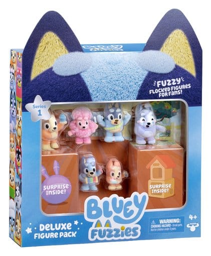 Bluey Fuzzies Deluxe Figure Pack Moose Toys