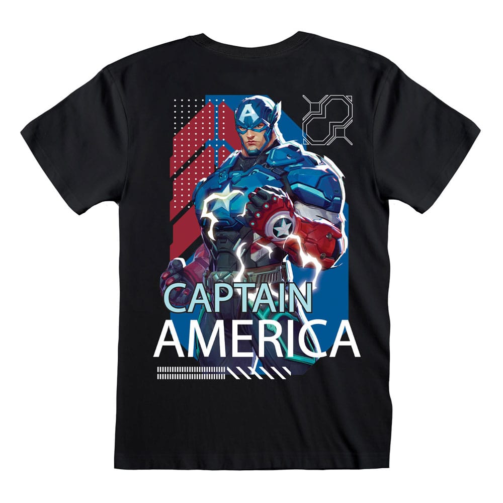 Marvel Rivals T Shirt Captain America Size XL Heroes Inc