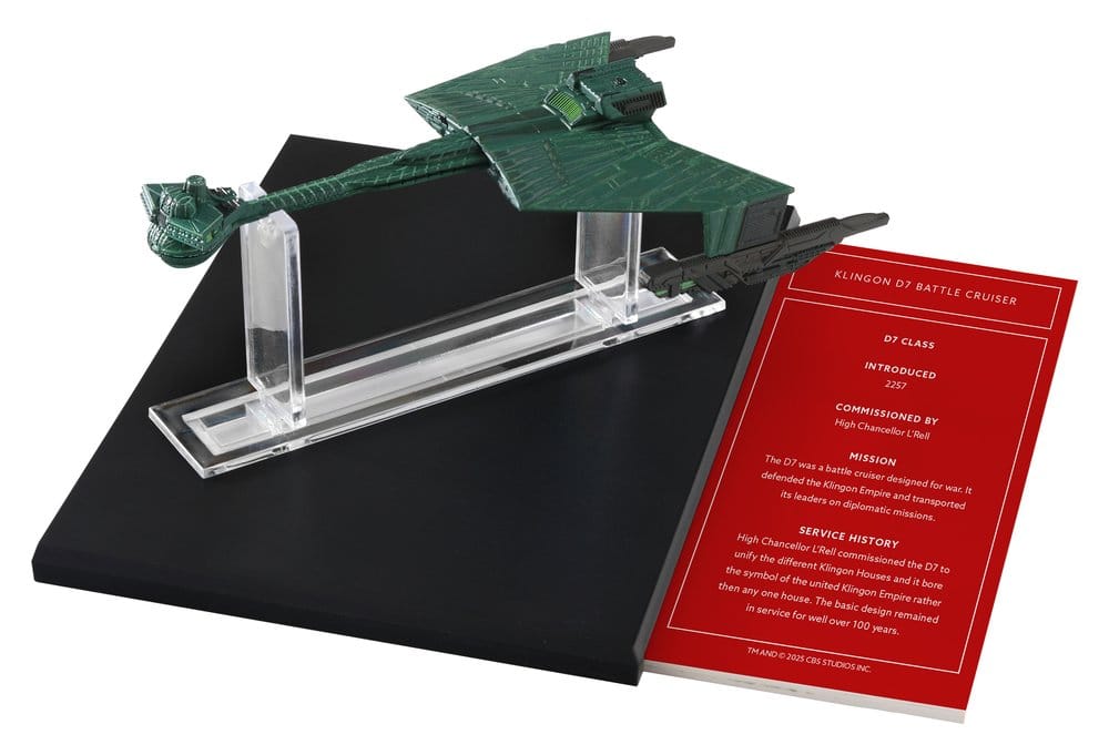 Star Trek Library Die Cast Klingon D7 Battle Cruiser Master Replicas