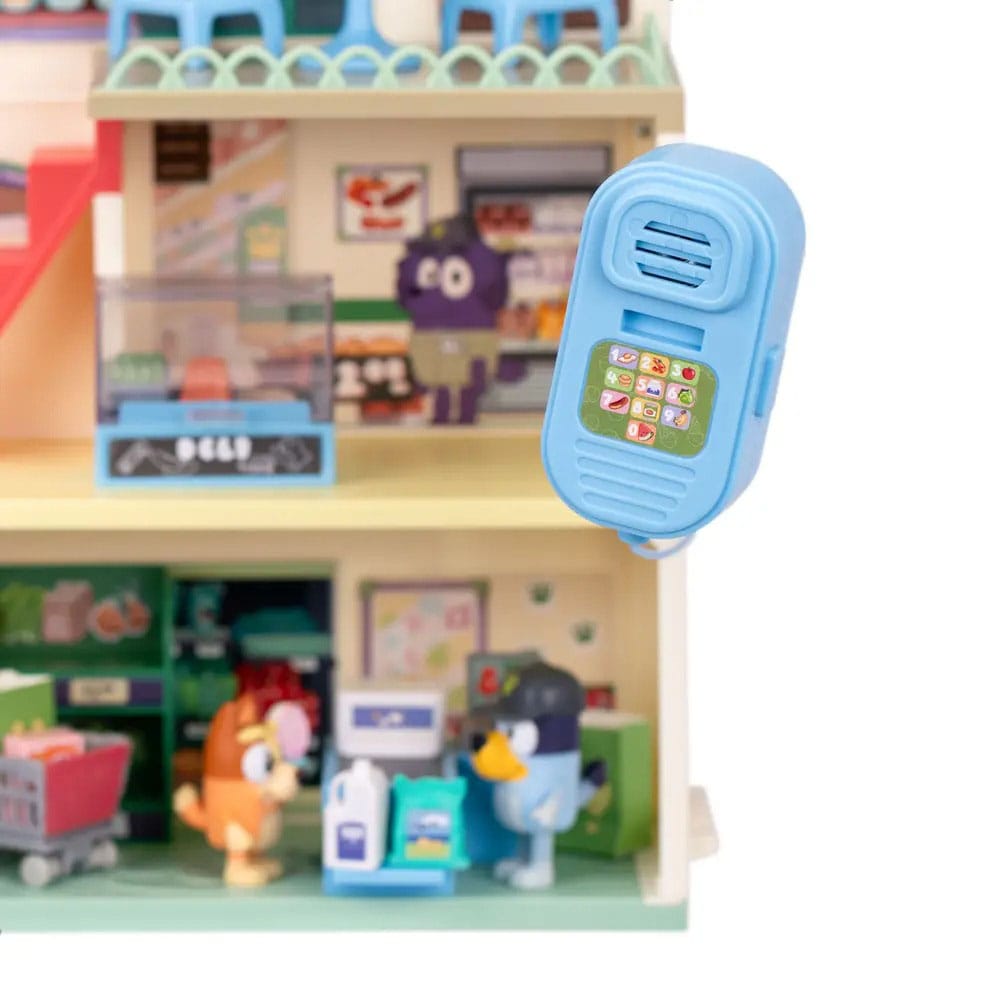 Bluey Mini Figure Playset Bluey Let's Play Chef Supermarket Moose Toys