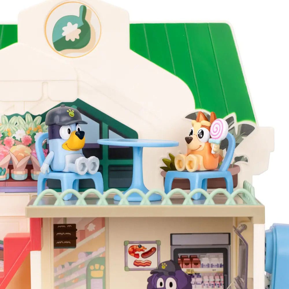 Bluey Mini Figure Playset Bluey Let's Play Chef Supermarket Moose Toys