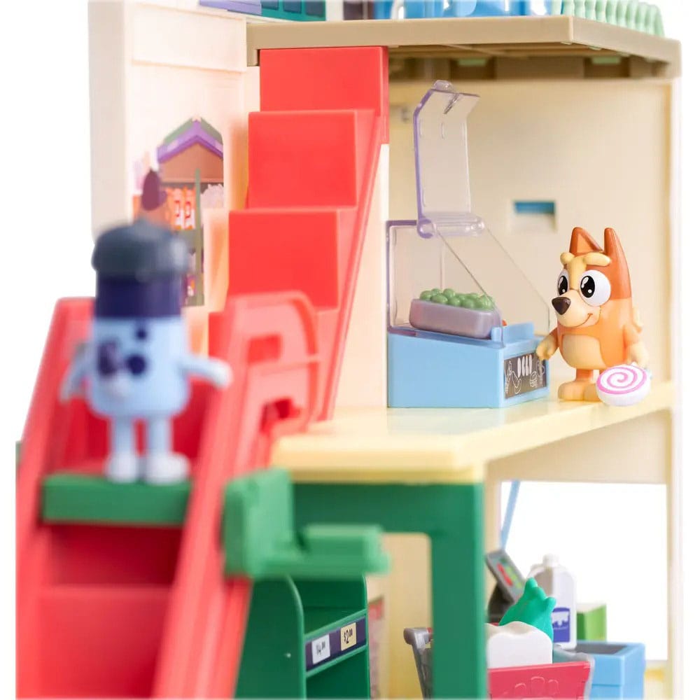 Bluey Mini Figure Playset Bluey Let's Play Chef Supermarket Moose Toys