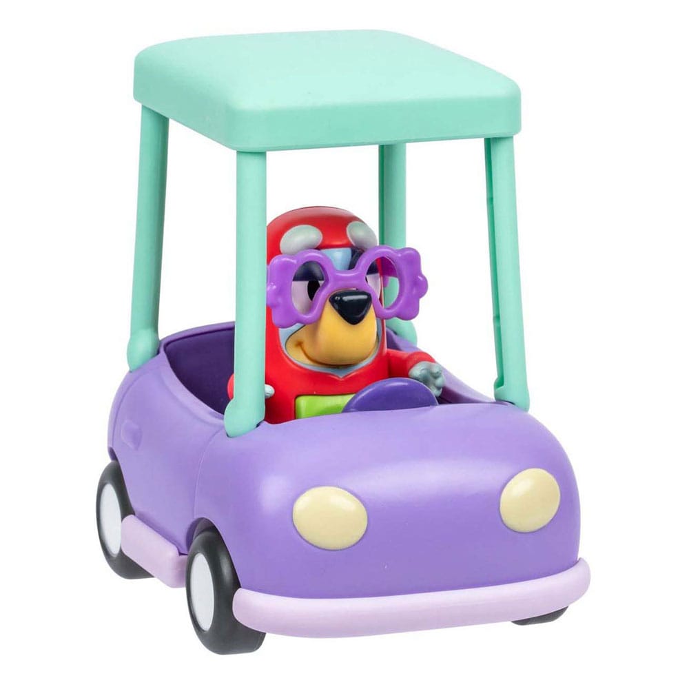 Bluey Mini Figure Playset Janet & Granny Car Moose Toys