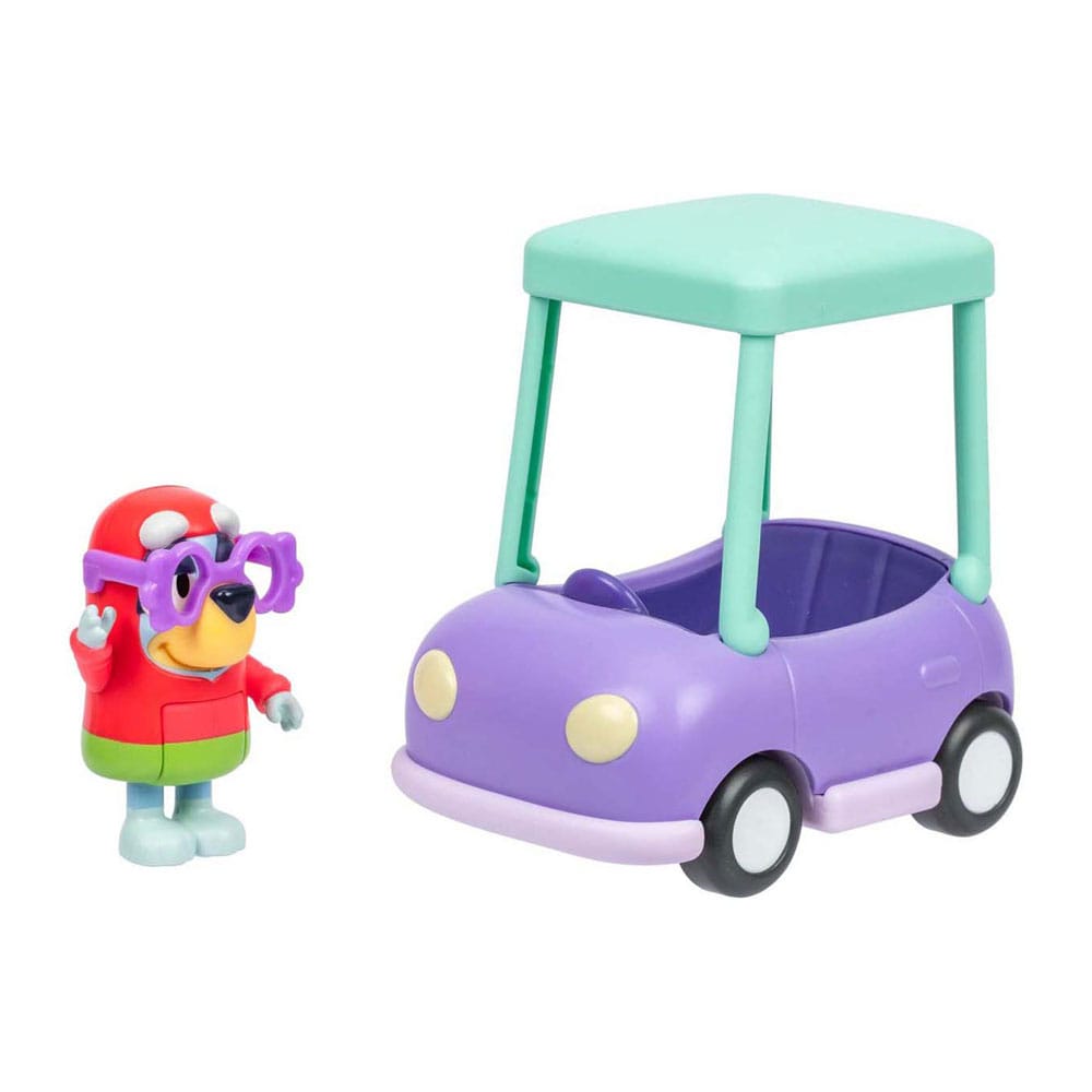 Bluey Mini Figure Playset Janet & Granny Car Moose Toys