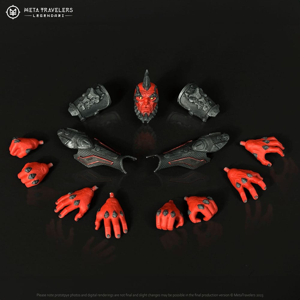 Legendari Actionfigur Crimson Enforcer MetaTravelers