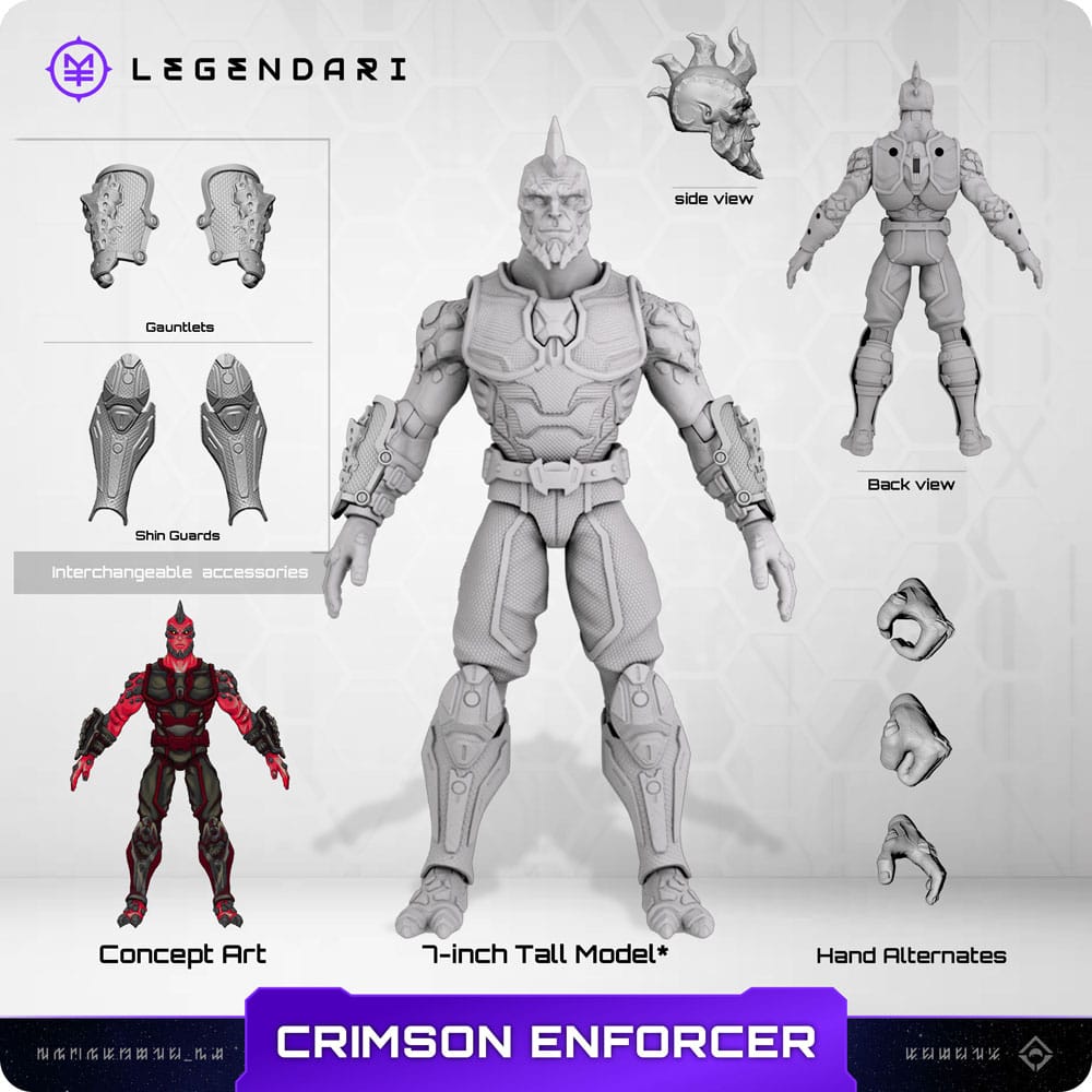 Legendari Actionfigur Crimson Enforcer MetaTravelers