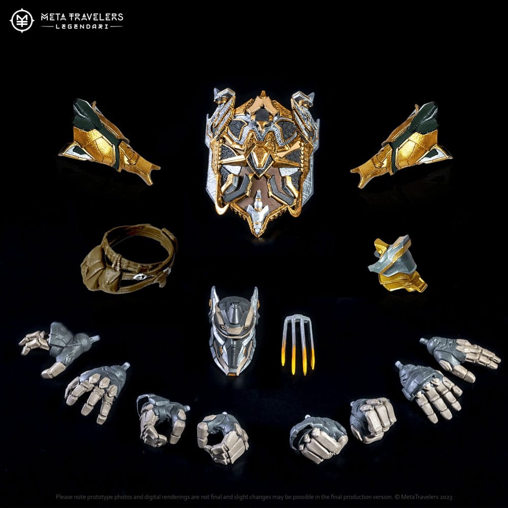 Legendari Actionfigur Cyberius Kaine MetaTravelers