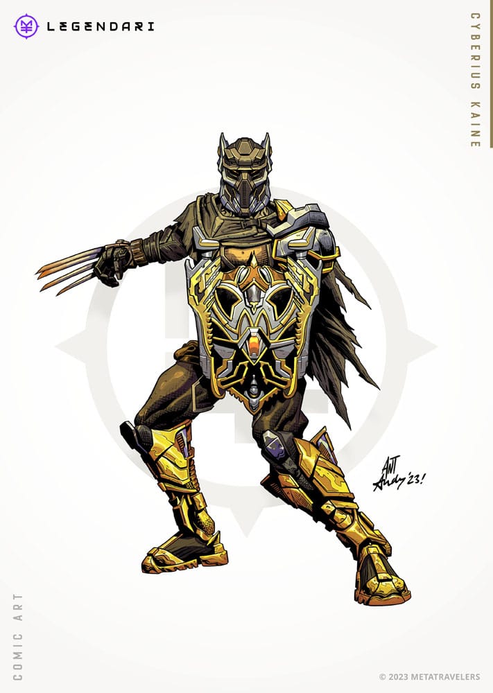 Legendari Actionfigur Cyberius Kaine MetaTravelers