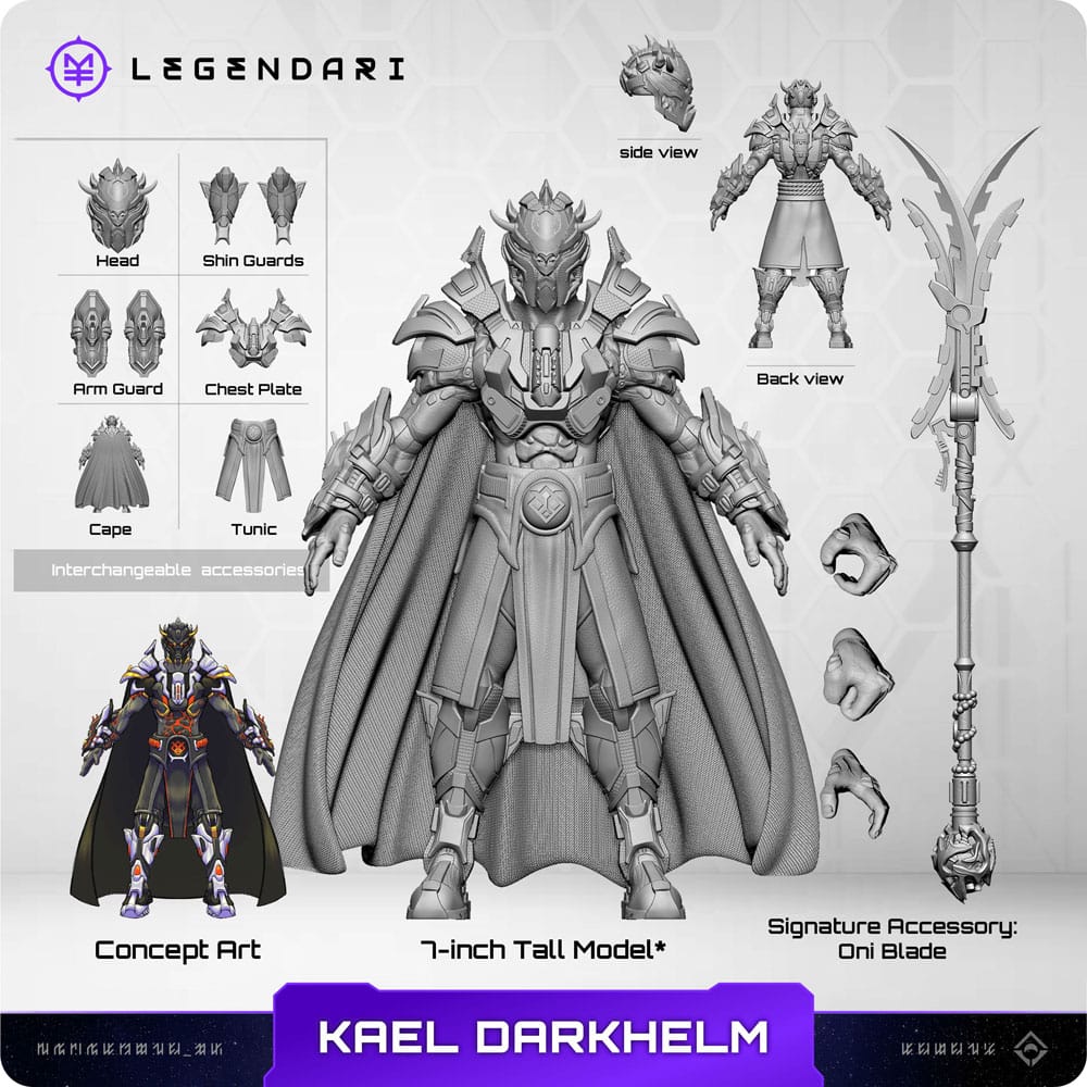 Legendari Actionfigur Kael Darkhelm MetaTravelers