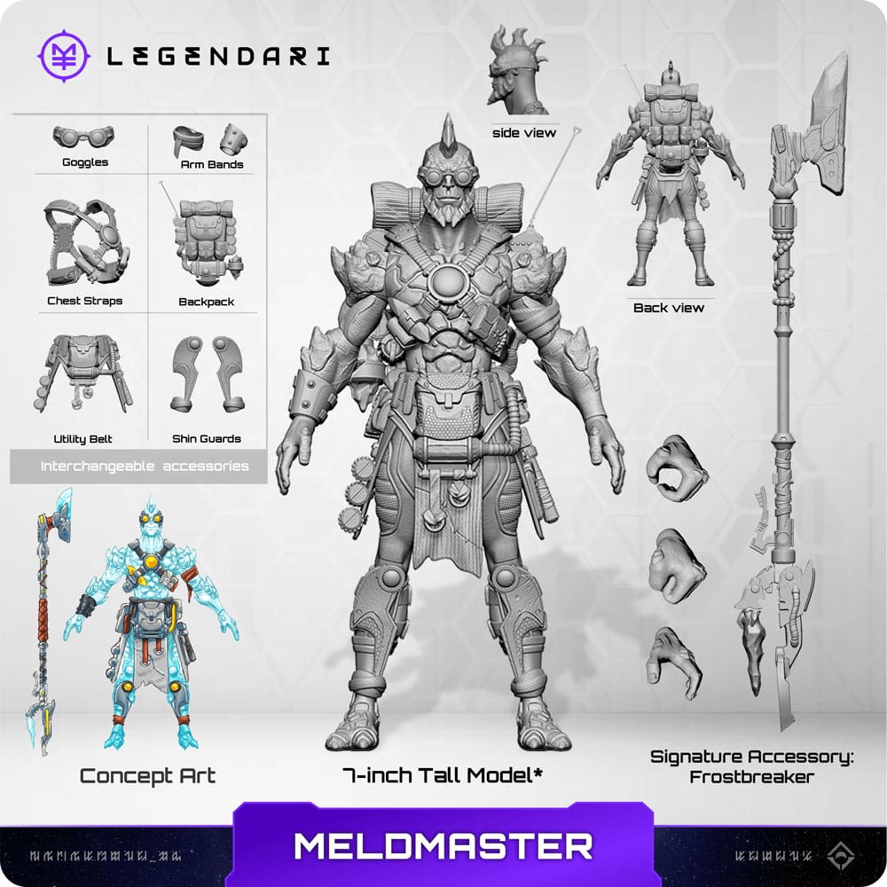 Legendari Actionfigur Meld Master MetaTravelers