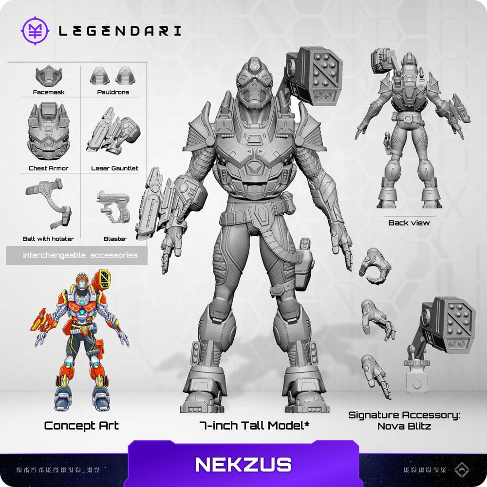Legendari Actionfigur Nekzus MetaTravelers