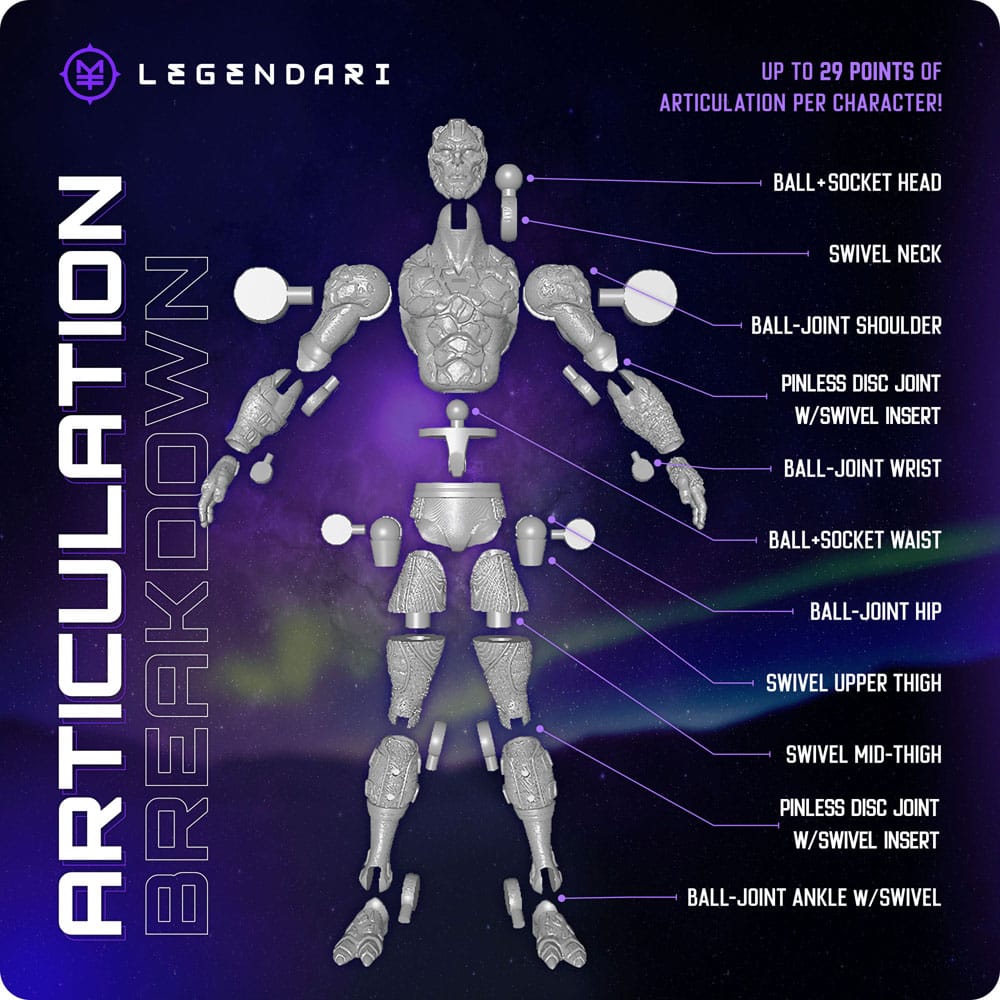 Legendari Actionfigur Nekzus MetaTravelers