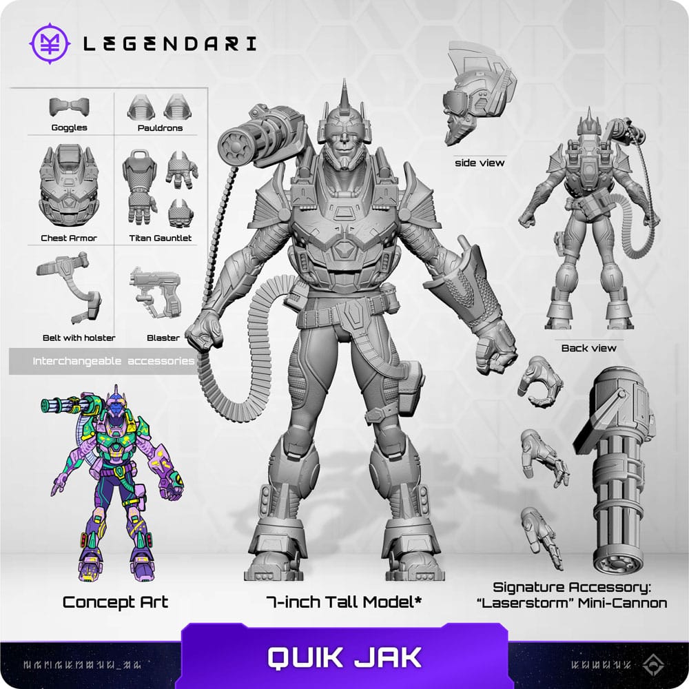 Legendari Actionfigur Quik Jak MetaTravelers