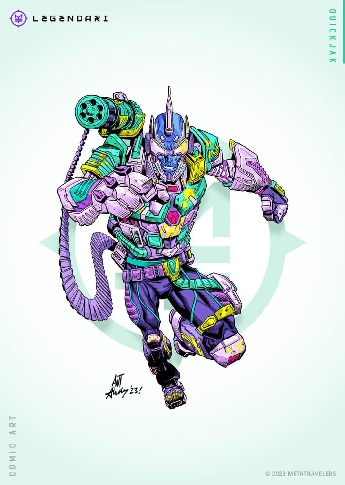 Legendari Actionfigur Quik Jak MetaTravelers