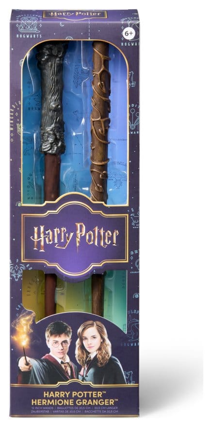 Harry Potter Roleplay Replica Wands 2 Pack Harry Potter & Hermione Granger Noble Collection