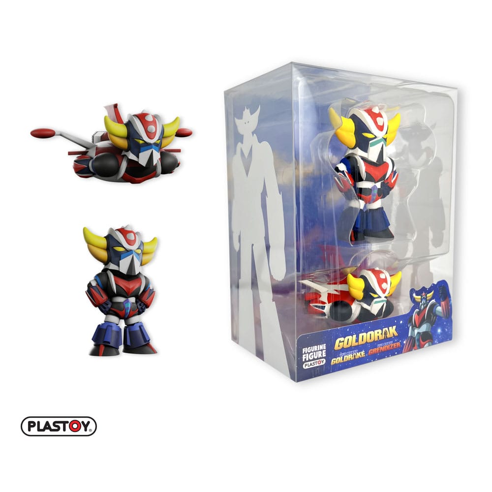UFO Robot Grendizer Statues 2 Pack Spazer & Grendizer Standing Plastoy