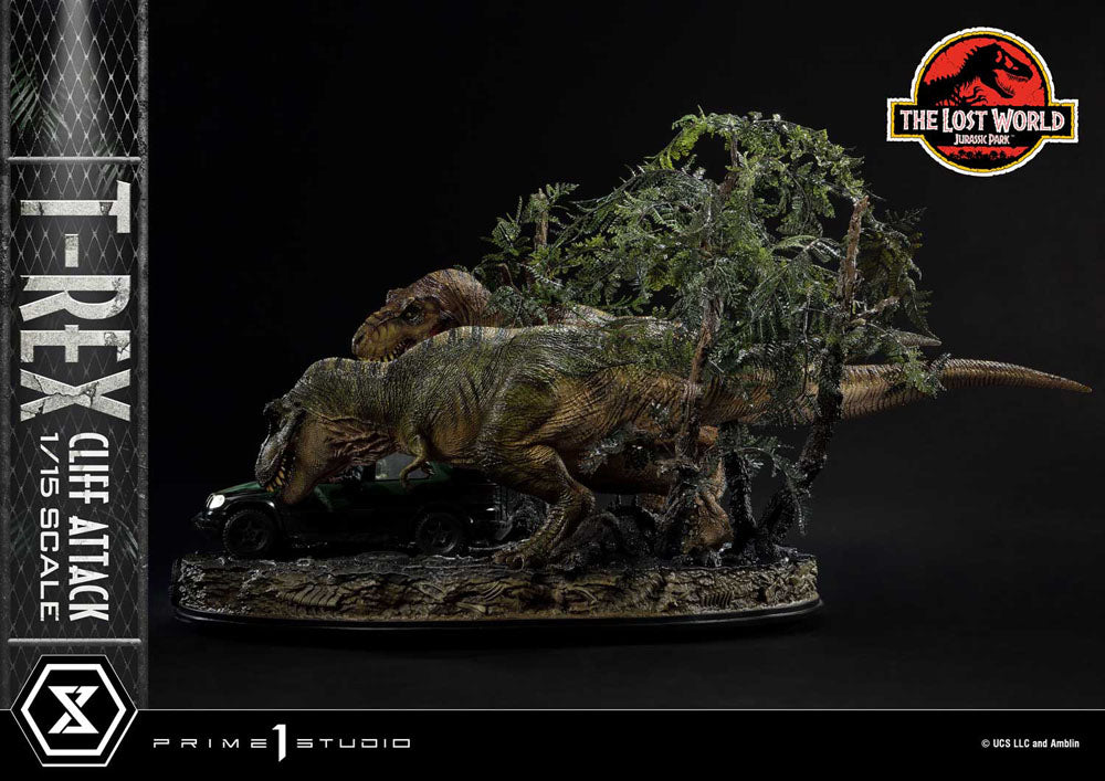 Jurassic World The Lost World Statue 1/15 T Rex Cliff Attack Prime 1 Studio