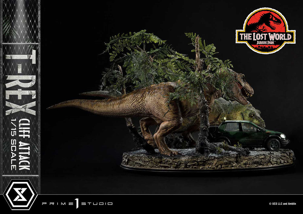 Jurassic World The Lost World Statue 1/15 T Rex Cliff Attack Prime 1 Studio