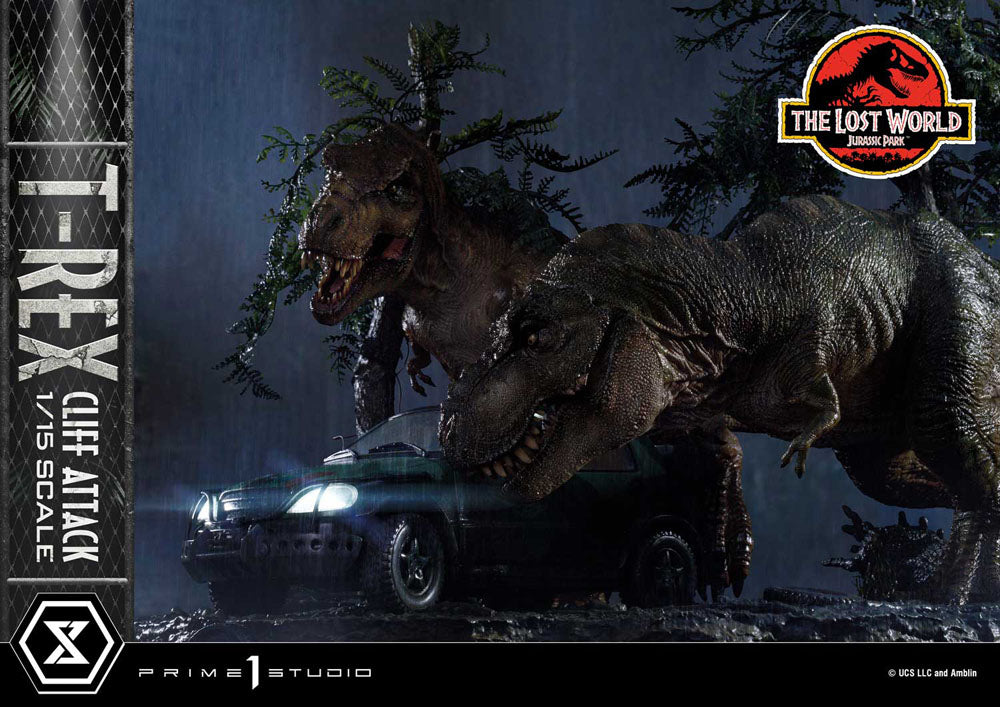 Jurassic World The Lost World Statue 1/15 T Rex Cliff Attack Prime 1 Studio