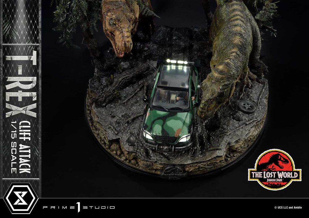 Jurassic World The Lost World Statue 1/15 T Rex Cliff Attack Prime 1 Studio