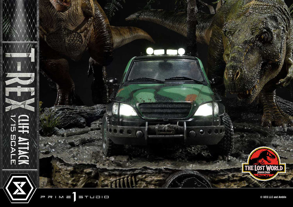 Jurassic World The Lost World Statue 1/15 T Rex Cliff Attack Prime 1 Studio