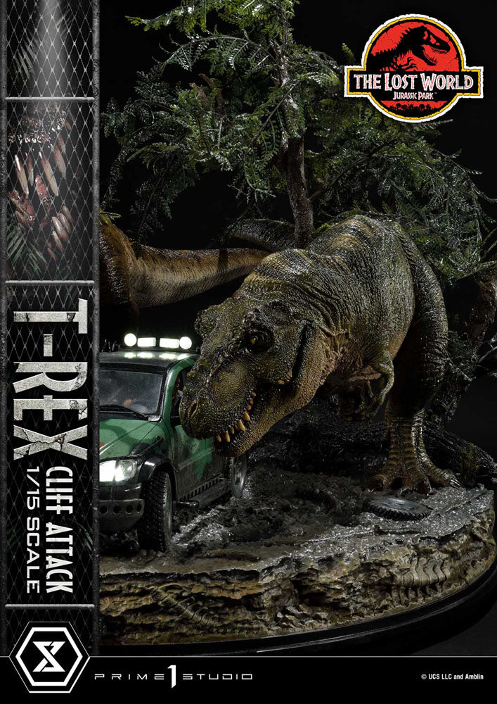 Jurassic World The Lost World Statue 1/15 T Rex Cliff Attack Prime 1 Studio