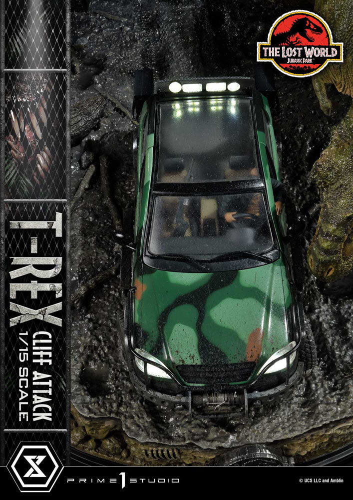 Jurassic World The Lost World Statue 1/15 T Rex Cliff Attack Prime 1 Studio