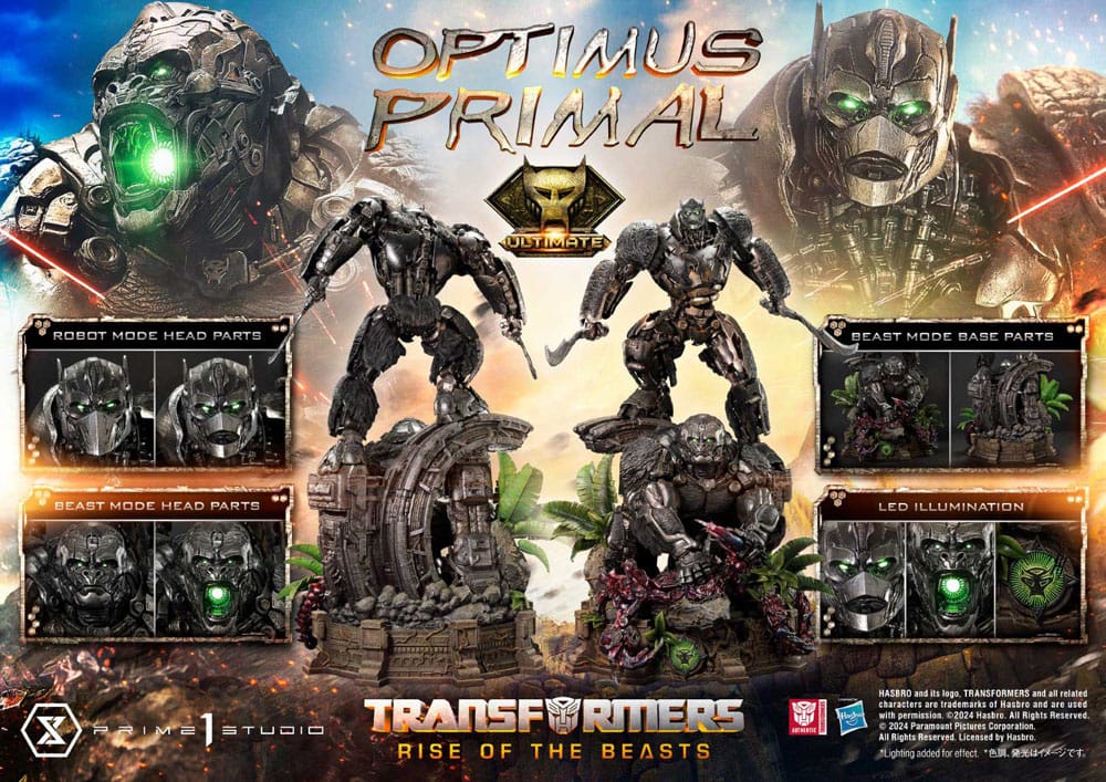Transformers Rise of the Beasts Museum Masterline Statue Optimus Primal Ultimate Version Prime 1 Studio