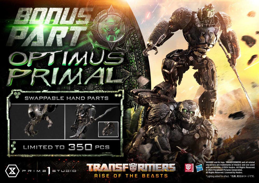 Transformers Rise of the Beasts Museum Masterline Statue Optimus Primal Ultimate Bonus Version Prime 1 Studio