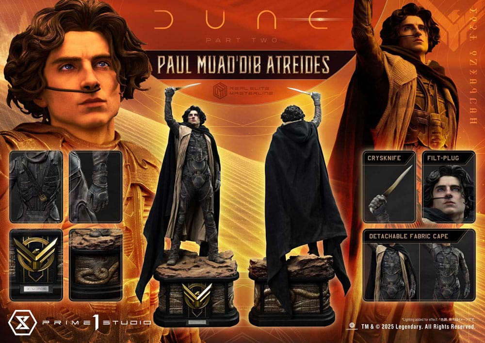 Dune Part Two Real Elite Masterline Series Statue Paul Atreides Prime 1 Studio