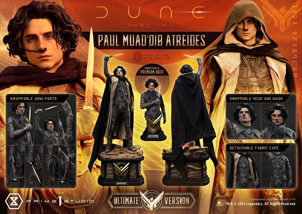 Dune Part Two Real Elite Masterline Series Statue Paul Atreides Ultimate Bonus Version Prime 1 Studio