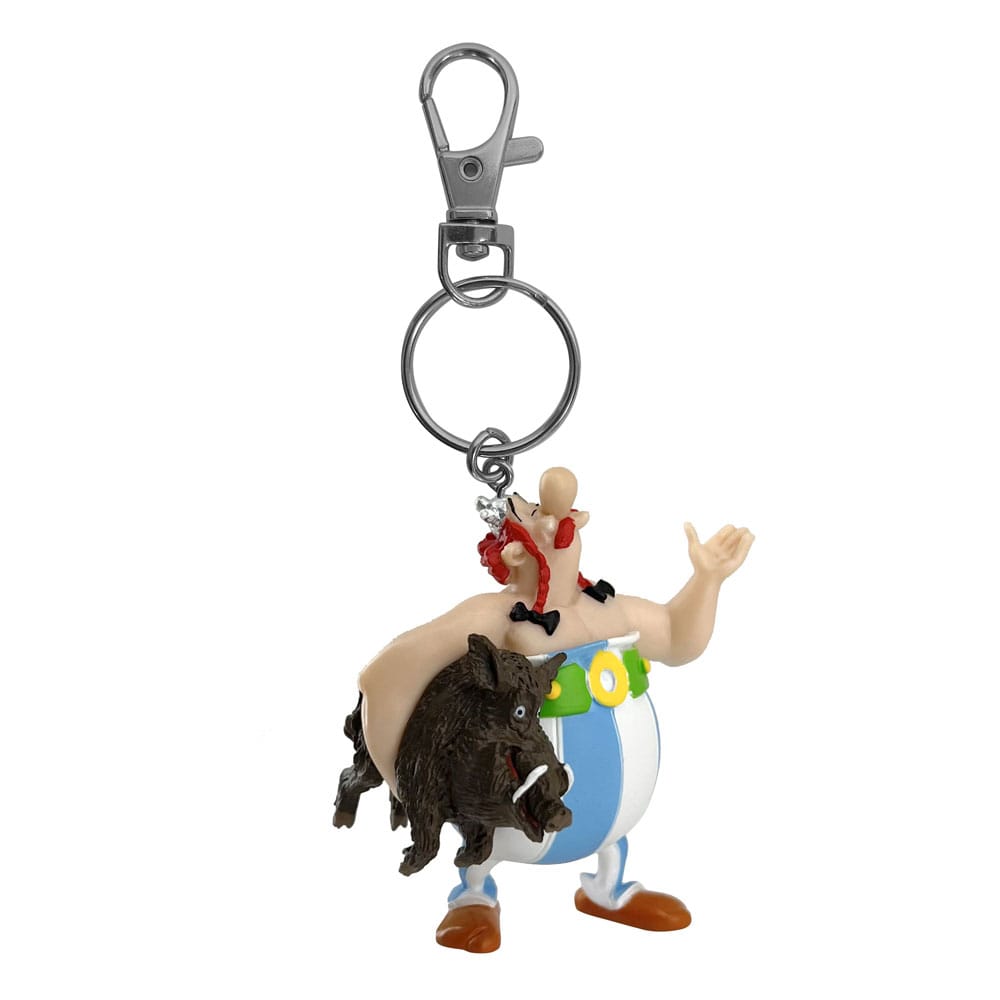 Asterix Keychain Obelix Carrying a Boar Plastoy