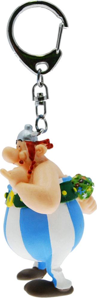 Asterix Keychain Obelix with Flowers Plastoy